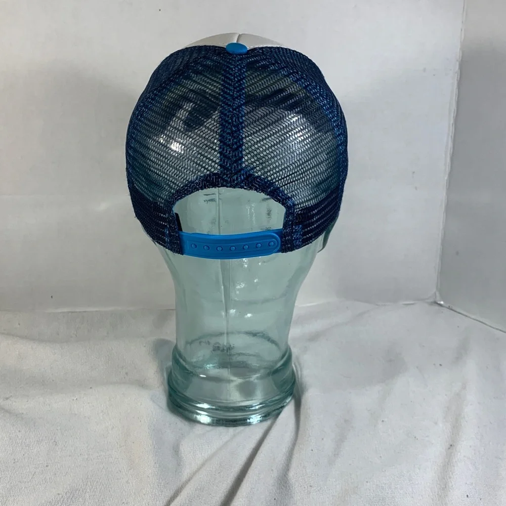 Mens Blue and White ‘Bud Light’ Trucker Hat